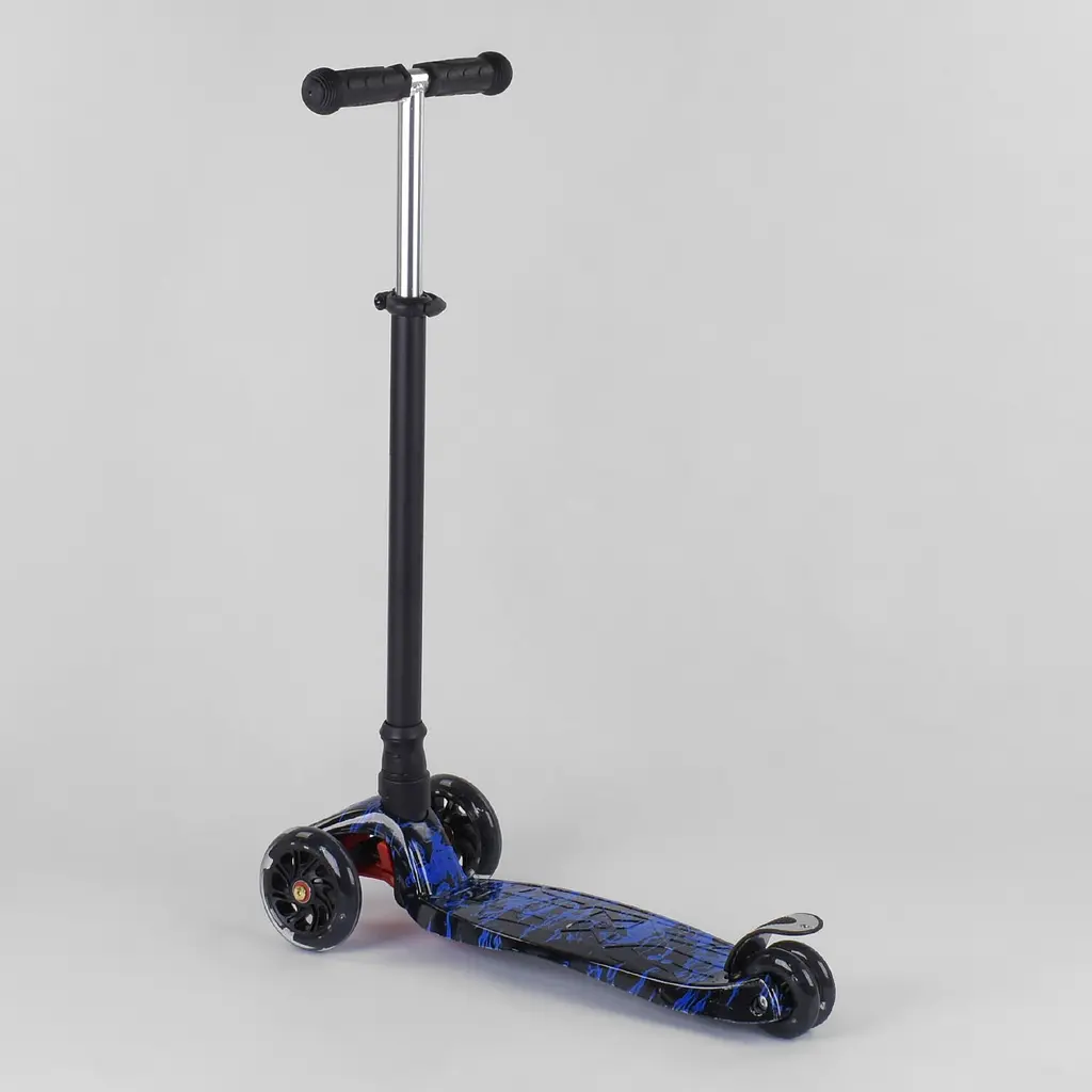Самокат детский Best Scooter 59х16х30 см Черно-синий 000231557 - фото 4