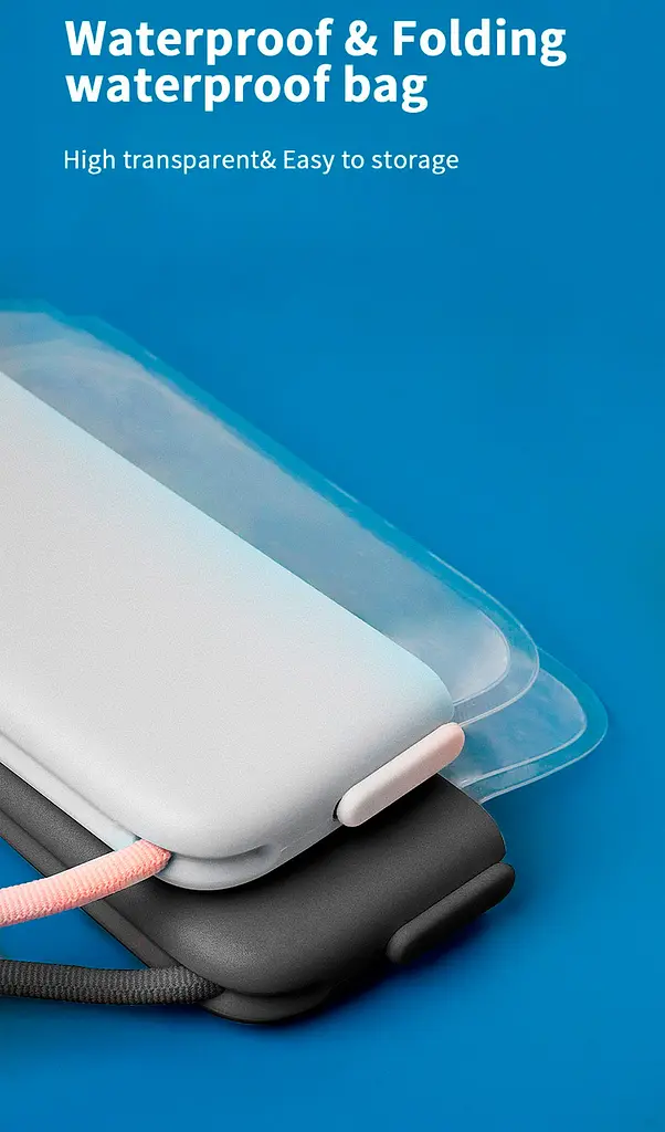 Водонепроникний чохол WiWU Aqua Waterproof Storage Bag for Outside Swimming Black [85110] - фото 3