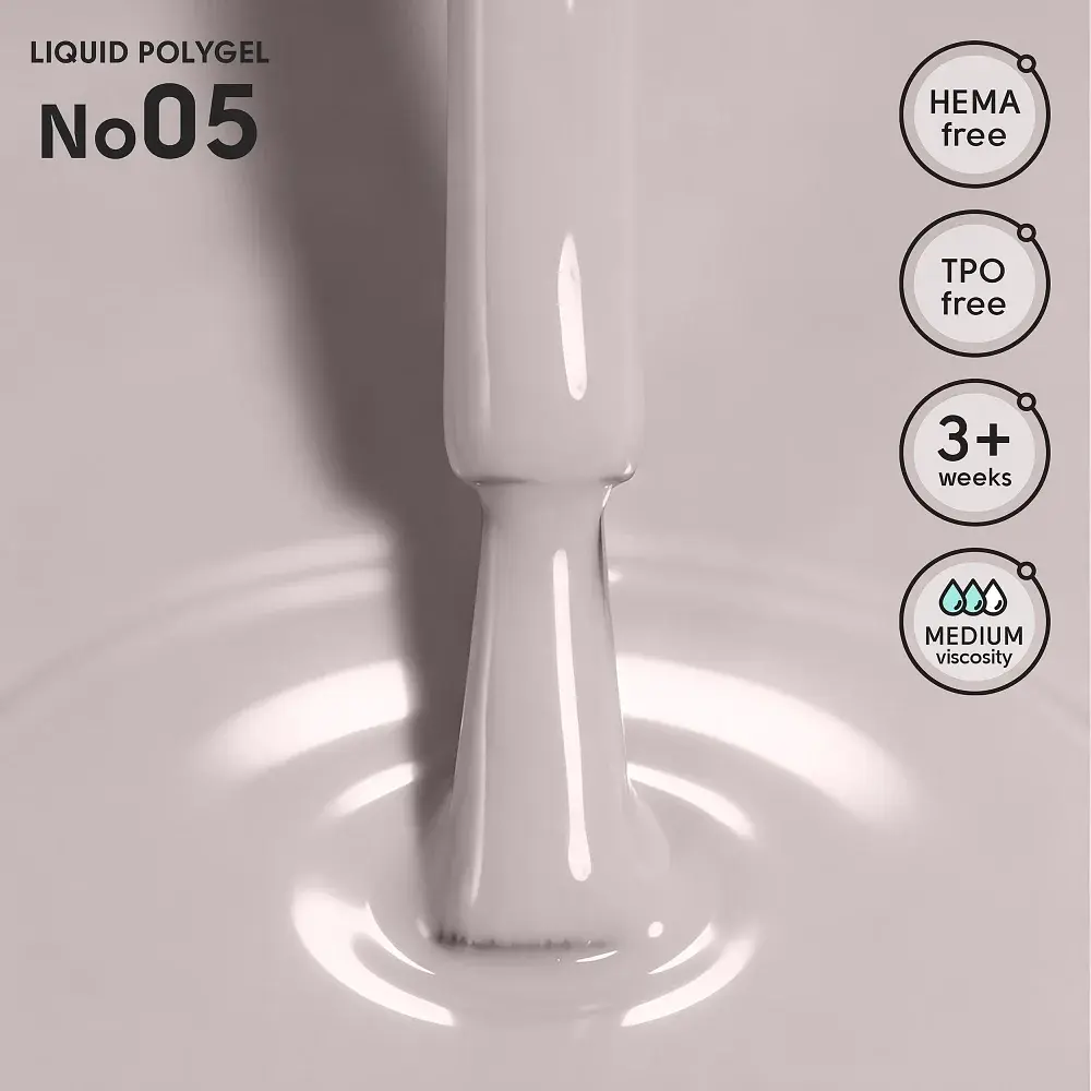 Рідкий полігель для нігтів 05 Liquid PolyGel Shelly 12 мл - фото 2