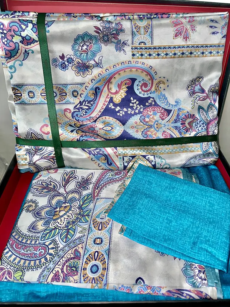 Постільна білизна Hermes Шовк+Сатин Делюкс Sarev pbe0051726 - фото 4