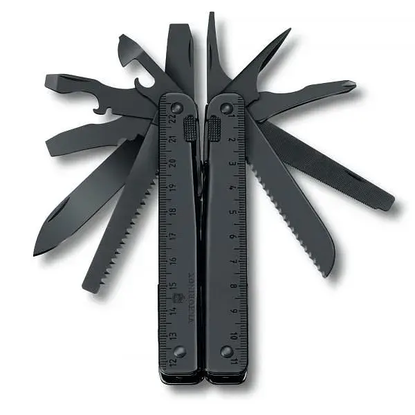 Мультитул Victorinox Swisstool BS 115мм,29функ,чорн.лезо,чорн+чорн.нейлон.чохол