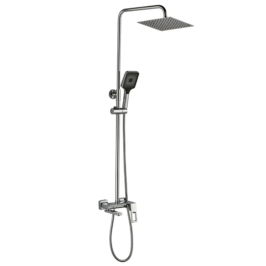 Душова система Globus Lux PIANO GLPN-0099 з верхньою та ручною лійкою для ванної кімнати стильний комплект для душу - фото 4