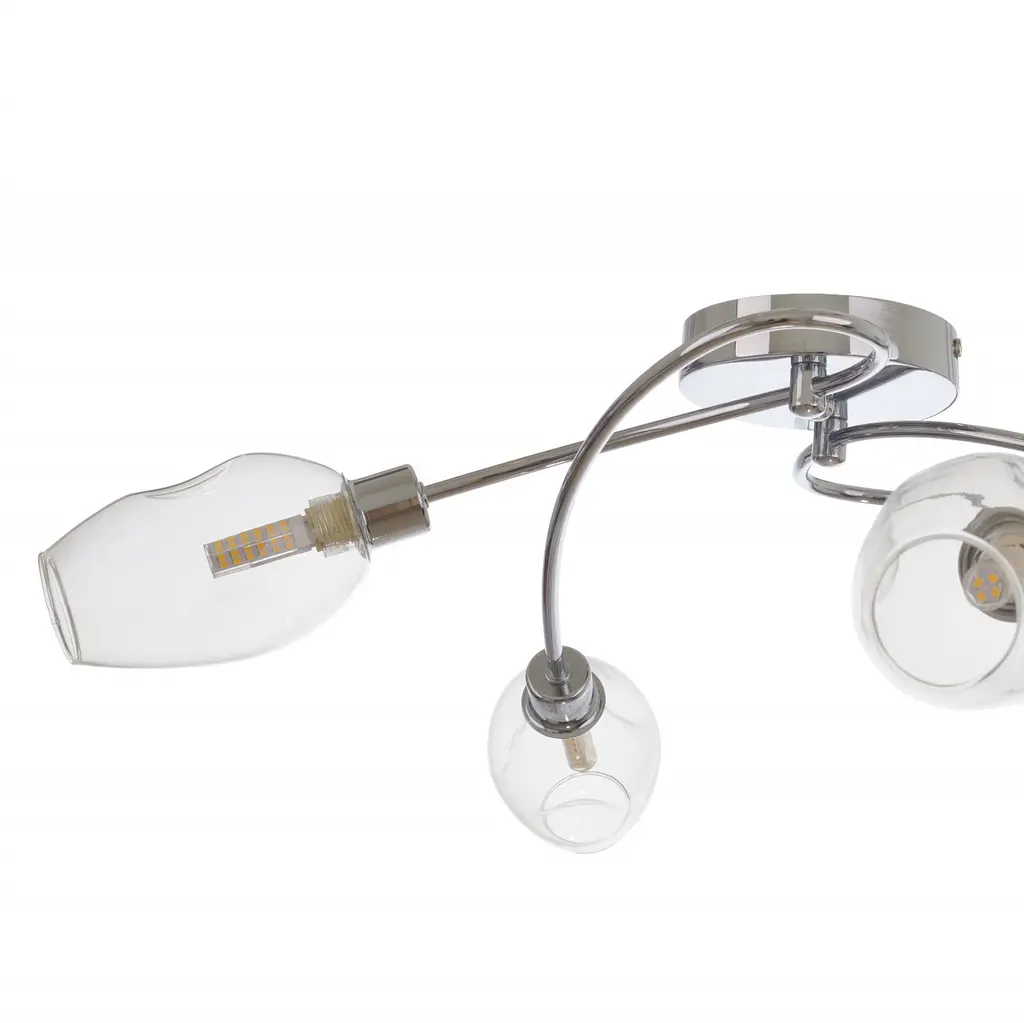 Люстра потолочная Brille галогенная в спальню G9 60W CH (LK-659C/4) - фото 5