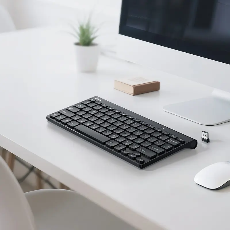 Клавіатура HOCO GM70 Dragon 2.4G wireless mini keyboard(Ukrainian version) Black - фото 7