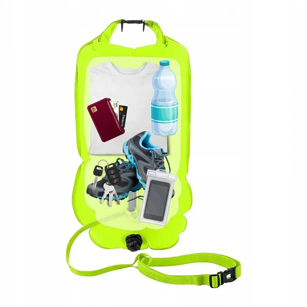 Буй для плавання TSUNAMI надувний 2 в 1 Yellow (P-5907739314024) - фото 5