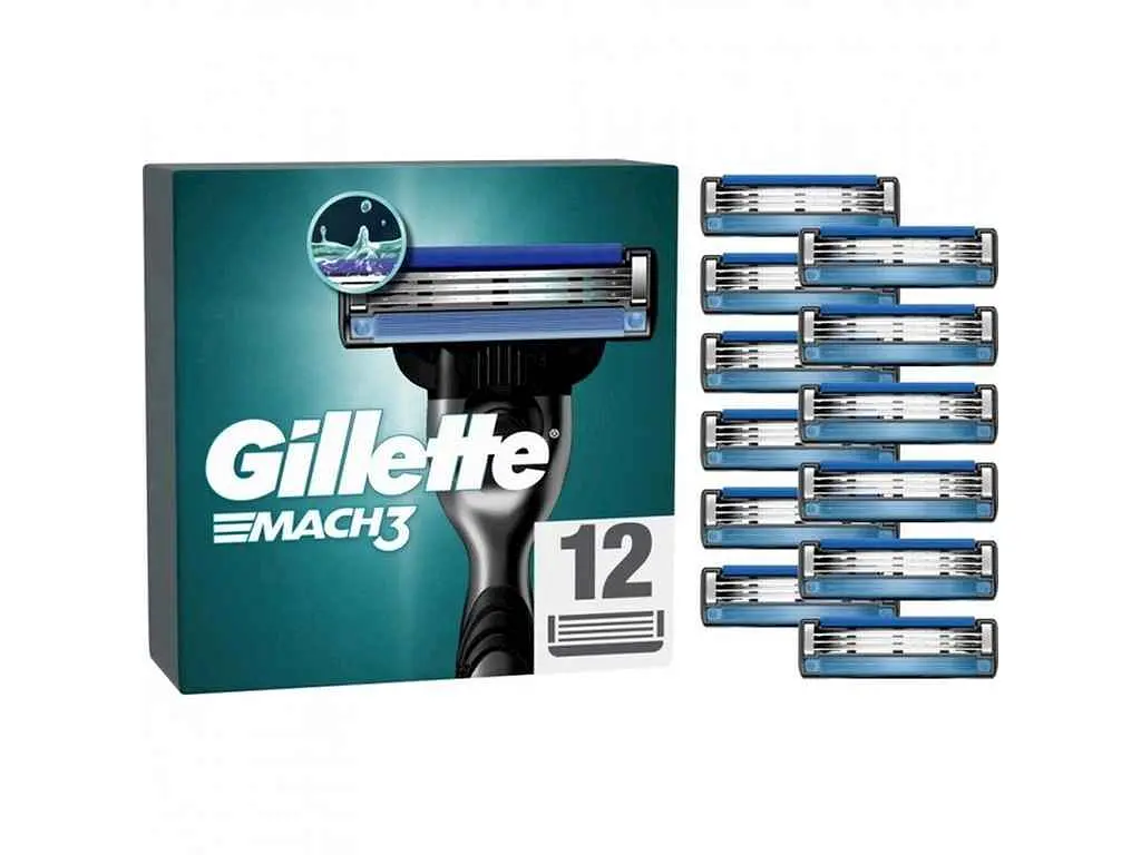 Картридж GILLETTE 12шт Mach3