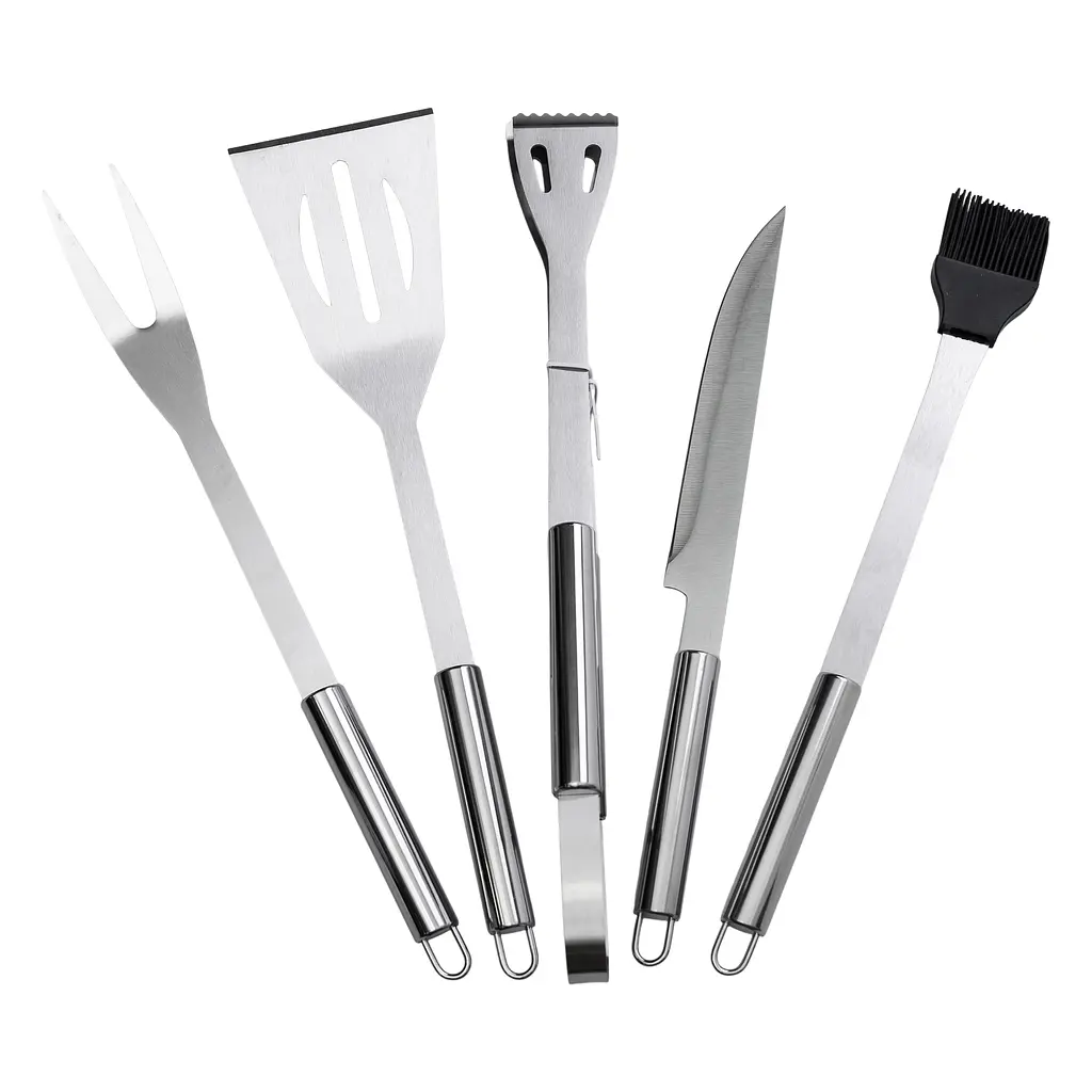 Набір аксесуарів для гриля та барбекю Yiwu HP-20-72 в чохлі, 5 предметів - фото 3