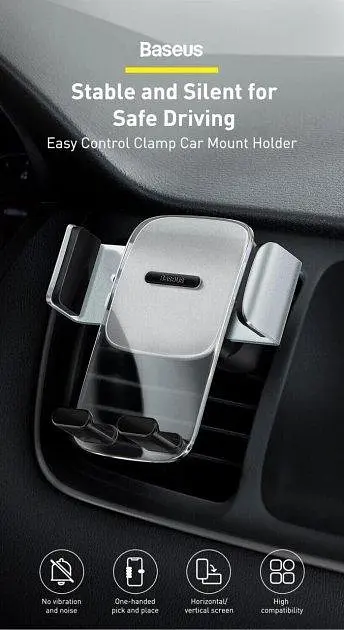 Автомобільний утримувач холдер Baseus Easy Control Clamp Car Mount Holder A Set - фото 9