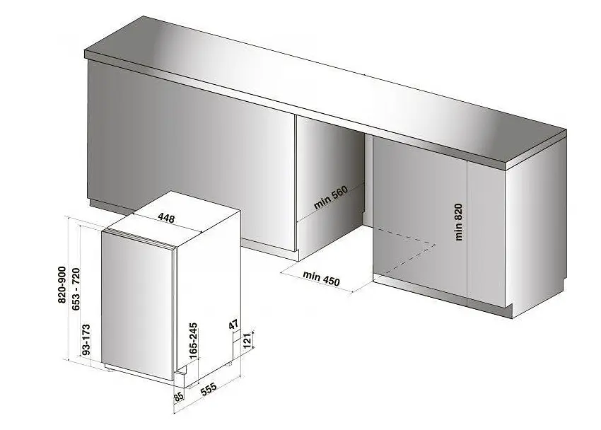 Посудомоечная машина Indesit DSIC 3M19 - фото 2