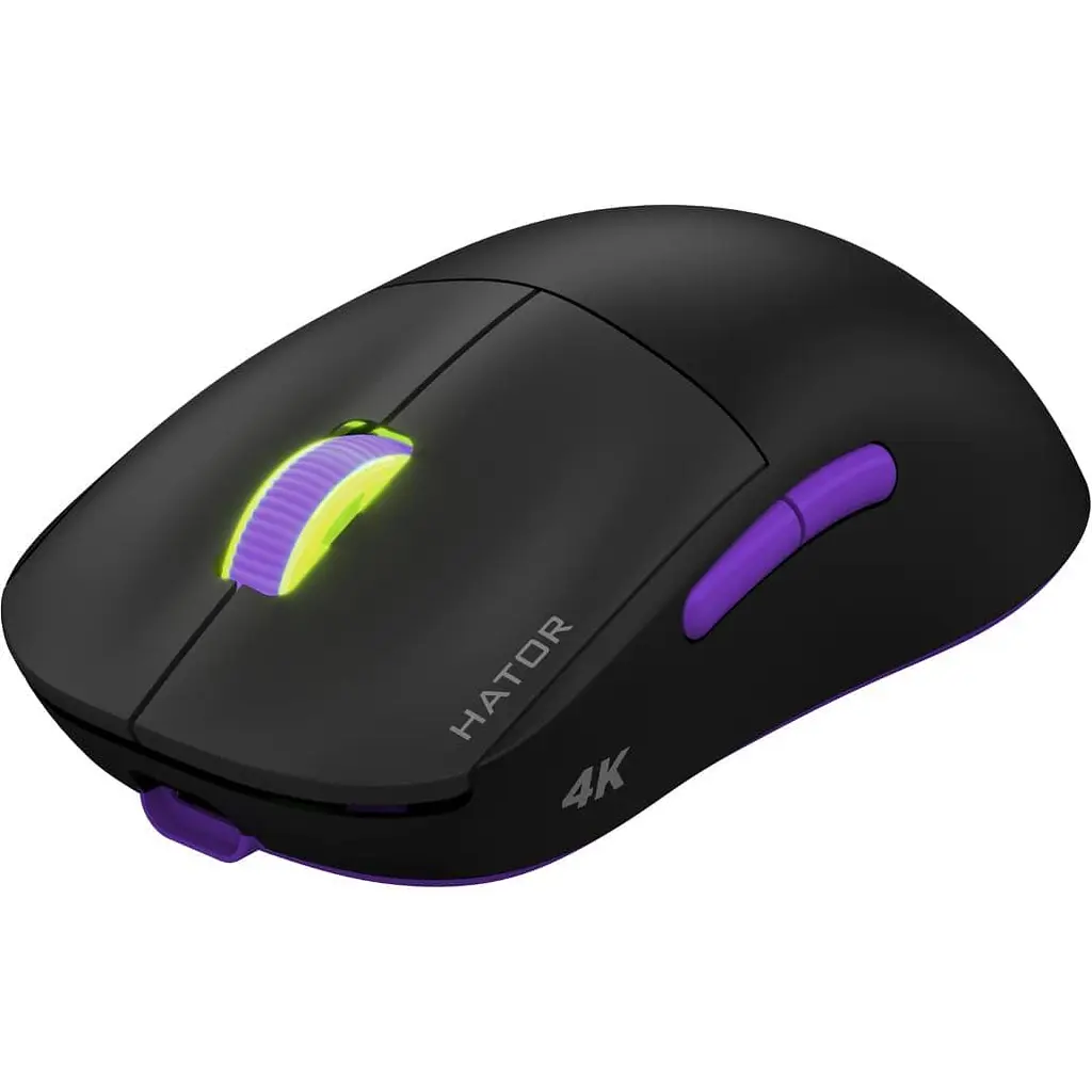 Беспроводная мышь HATOR Quasar 2 ULTRA 4K Wireless Black Lilac (HTM570BL) - фото 2