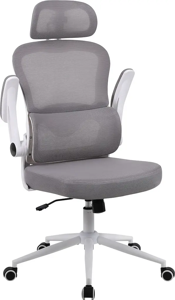 Офісне крісло GT Racer B-5880 White/Black - фото 5