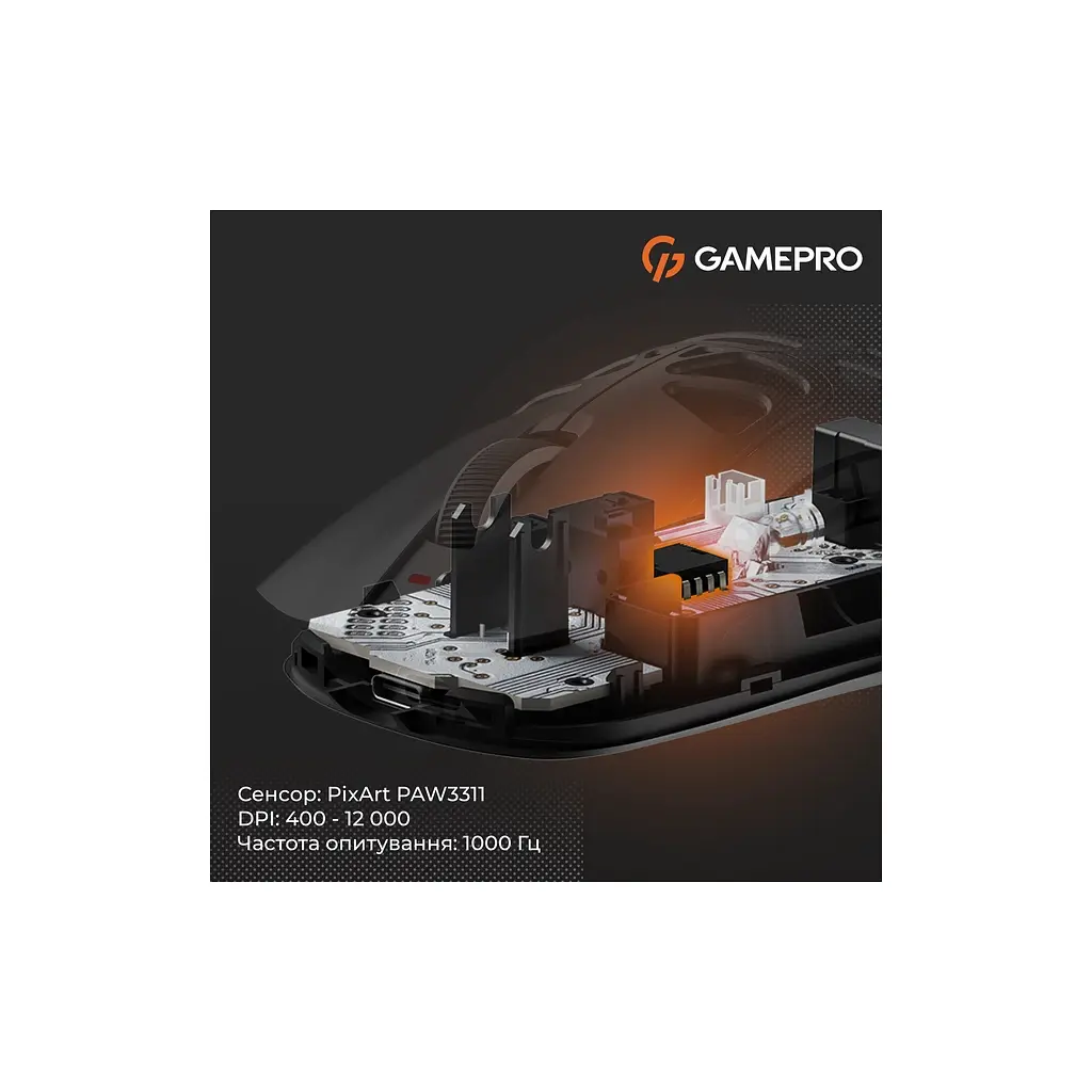 Мишка GamePro Genesis Spider Wireless/Bluetooth/USB Black (GM870B) - фото 7