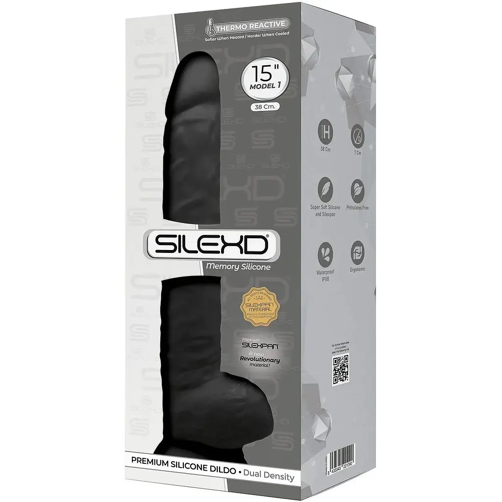Фалоімітатор SilexD Kingston Black (MODEL 15in) - фото 3