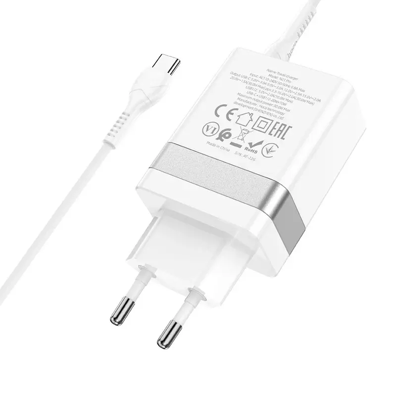 Зарядне Устройство Hoco N21 Pro PD30W+QC3.0 Type-C to IP (33291-01_358) - фото 6