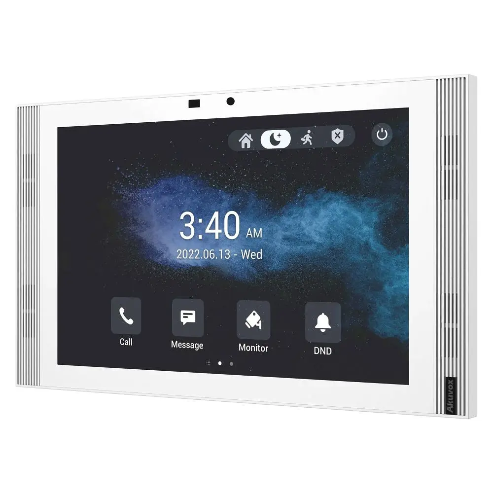 Відеодомофон 10” WiFi Akuvox S567A White SIP Android з камерою та Bluetooth (00-00002555) - фото 2
