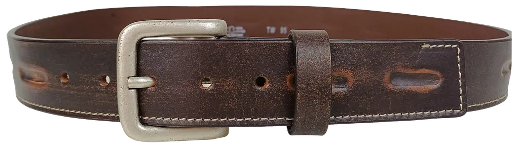 Ремінь чоловічий Vanzetti Vintage 117 см 3.8 см шкіра Темно-коричневий