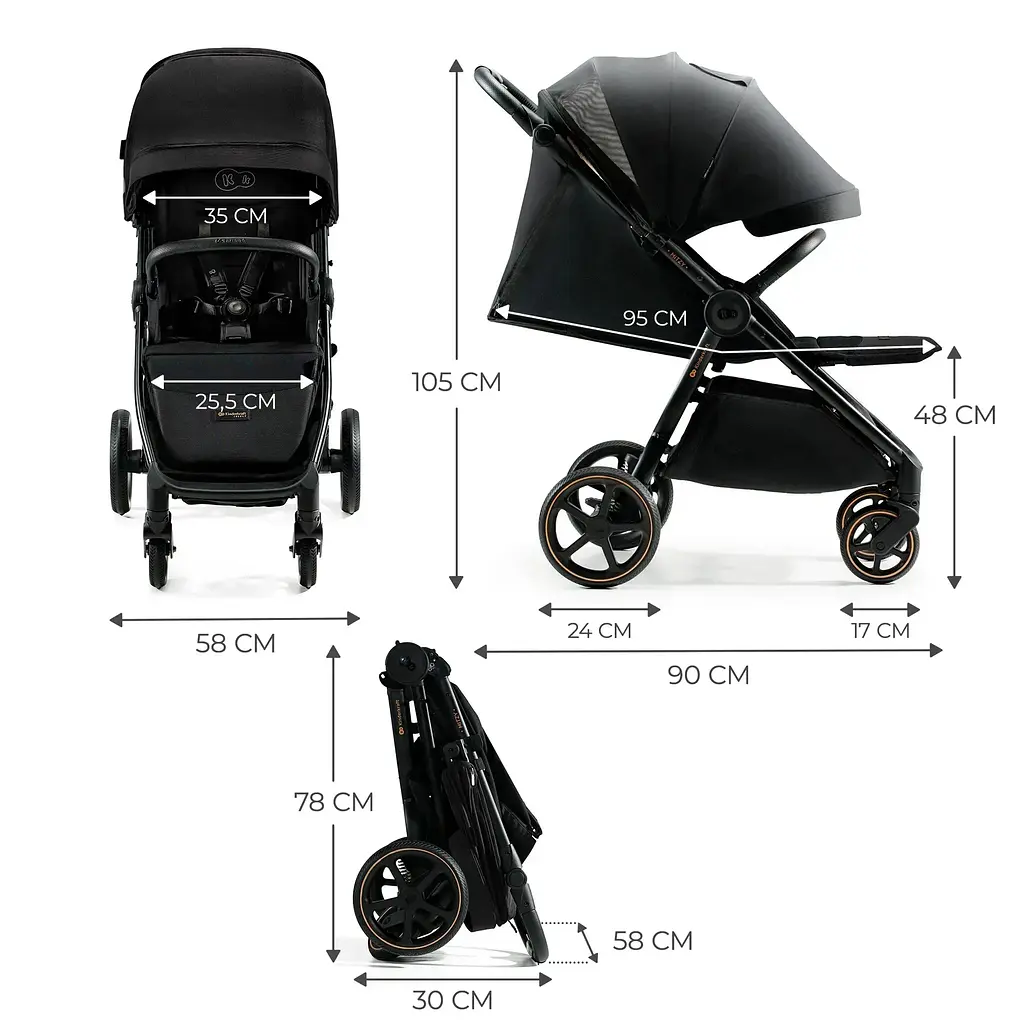 Прогулянкова коляска Kinderkraft Mitzy Ink Black (KSMITZ00BLK0000) - фото 12