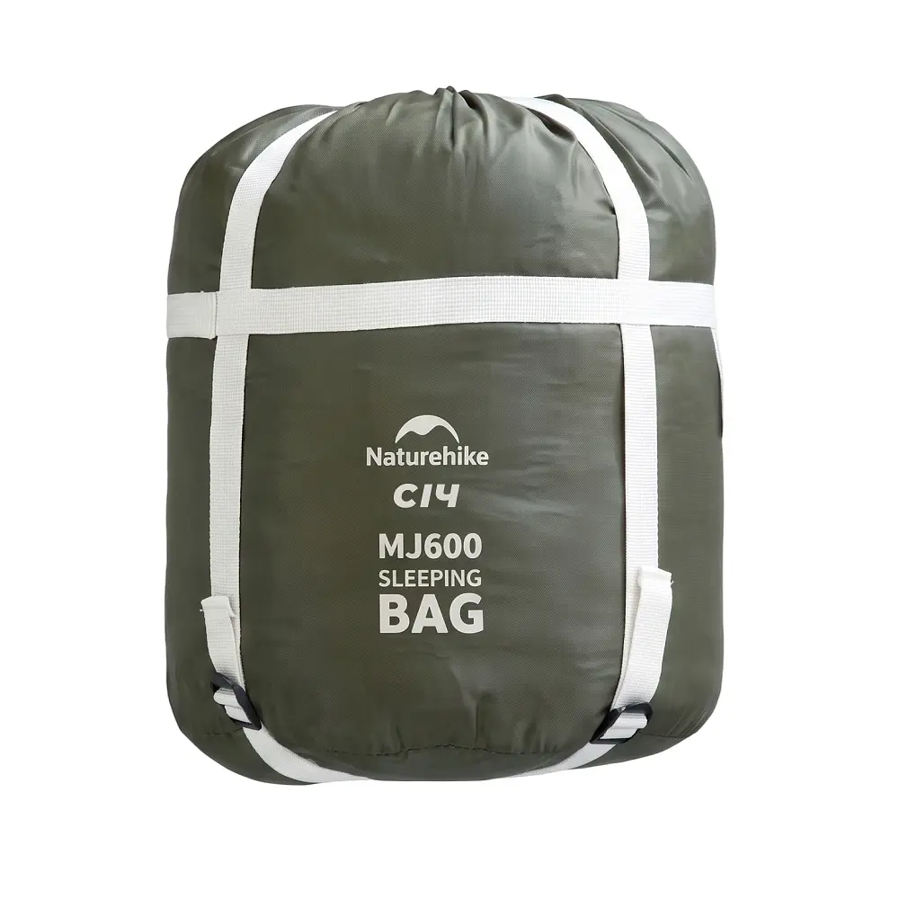 Спальник з капюшоном Naturehike CNK2300SD014 MJ600 Січ, зелений - фото 4