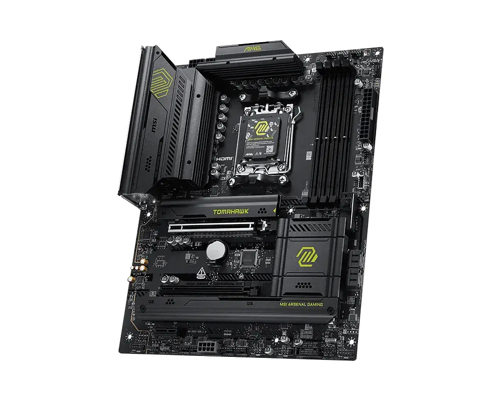 MSI Материнська плата MAG B850 TOMAHAWK WIFI sAM5 B850 4xDDR5 M.2 HDMI Wi-Fi BT ATX - фото 3