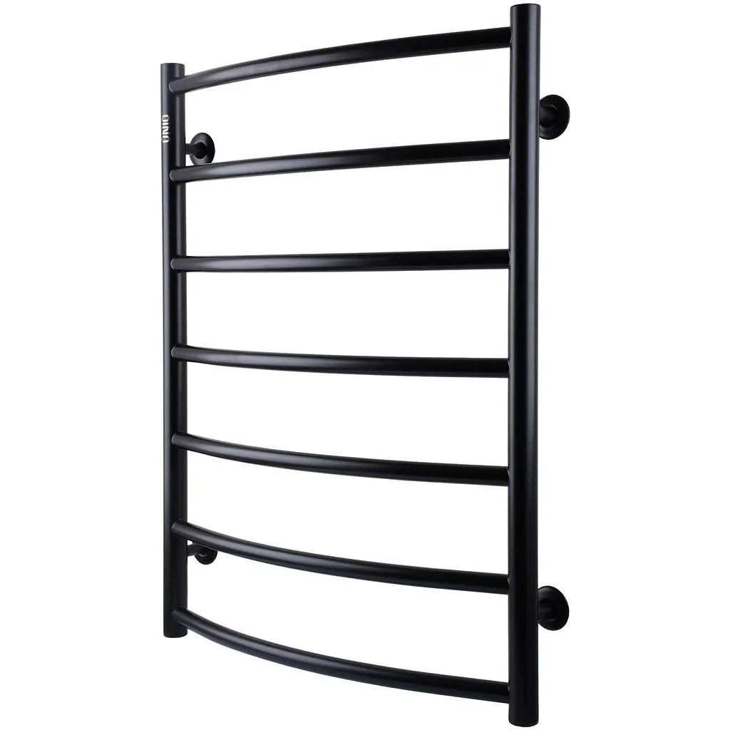 Рушникосушарка UNIO LD W 700-500-7 BLK Драбинка Дуга чорна (21614) - фото 2