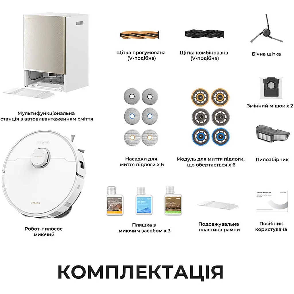 Робот-пилосос Dreame Bot MatriX 10 Pro White (RLM61HE-Wh) [174983] - фото 10