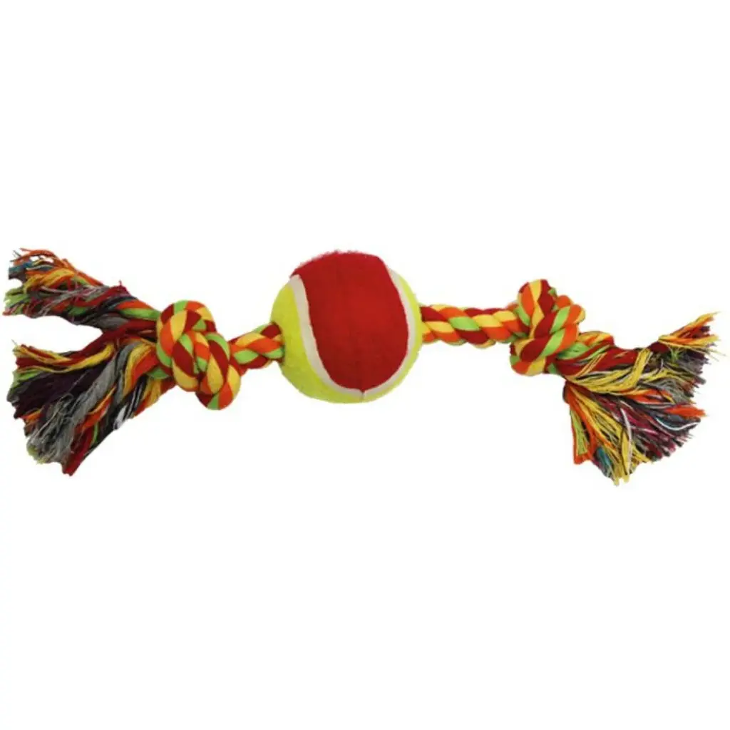 Іграшка для собак Croci Rope toy канат-грейфер з м'ячиком для собак 30.5 см C6098318
