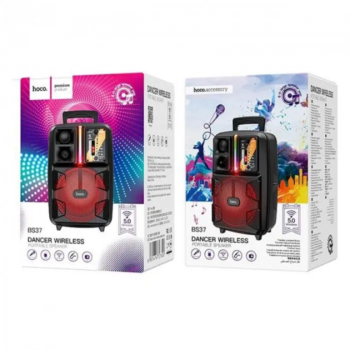 Бездротова акустична система Bluetooth комбо-акустика HOCO Dancer Outdoor Wireless Speaker BS37 - фото 9