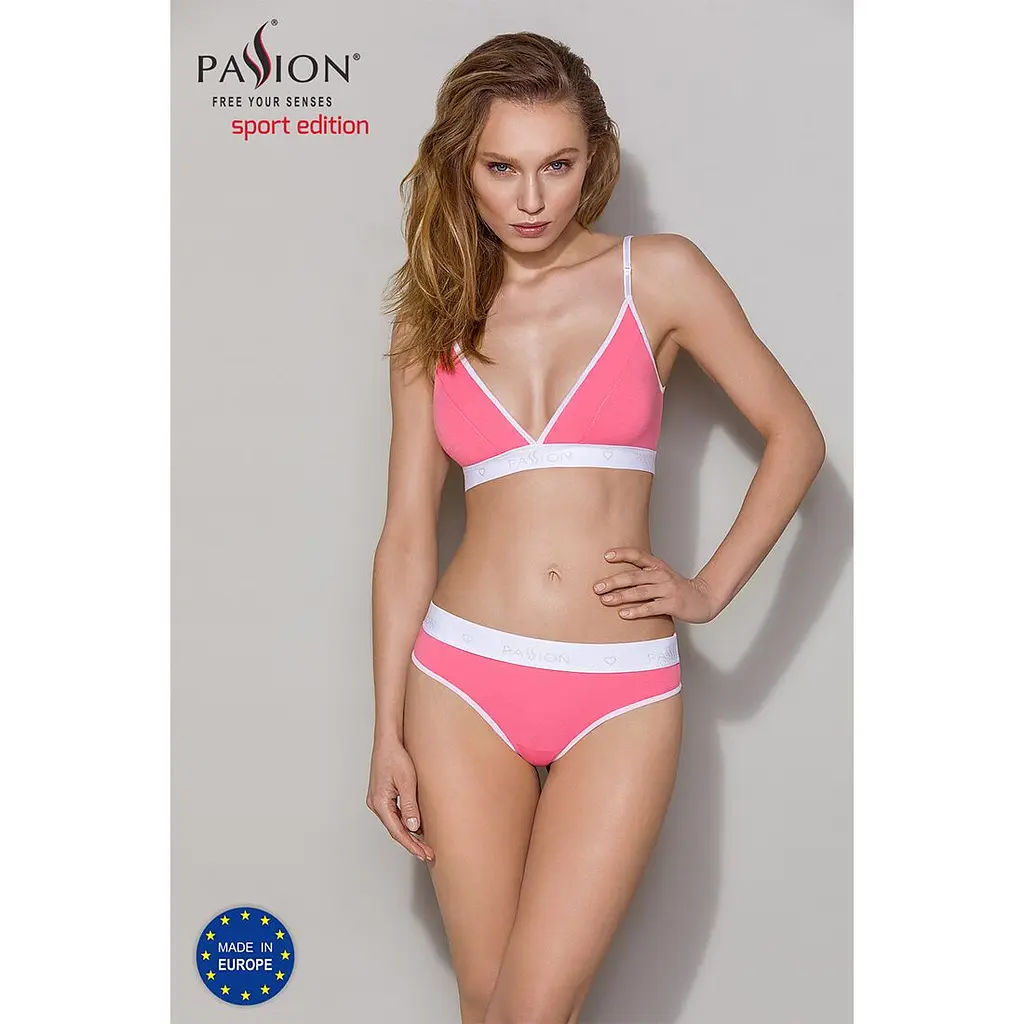 Спортивний топ з подвійними бретелями Passion PS007 TOP M, pink - фото 3