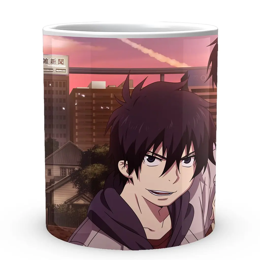 Кухоль GeekLand Blue Exorcist Синій Екзорцист Рін Юкіо BE 02.20 330 мл білий - фото 2