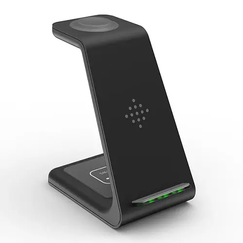 Зарядний пристрій T3 3 IN1 (iPhone, iWatch, AirPods) 15W FAST ORIGINAL Чорний