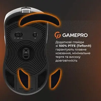 Комп'ютерна мишка GamePro Genesis Ranker Wireless/Bluetooth/USB White (GM012W) - фото 7