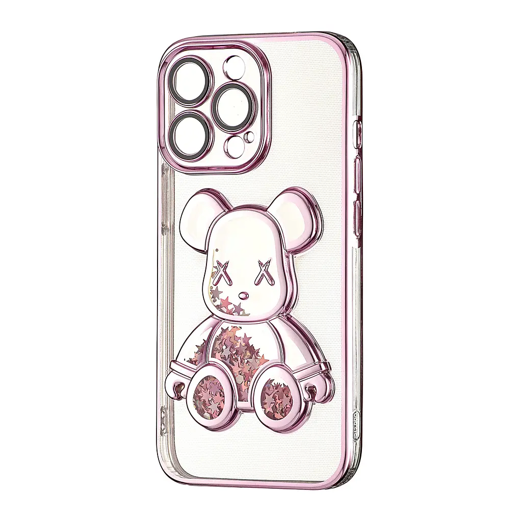 Чохол Shining Bear Case iPhone 13 Pro Pink