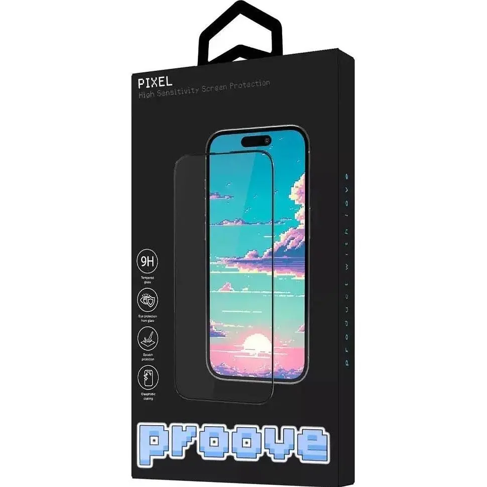Захисне скло Proove Pixel для Apple iPhone 16 Pro Max Black (PGPPXI16PM01) [116879] - фото 6