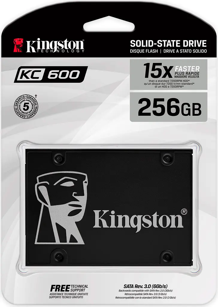 SSD накопичувач Kingston KC600 256GB (SKC600/256G) [81579] - фото 3