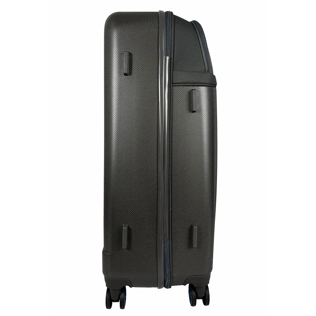 Валіза велика Semi Line T5736-3 28 дюймів ABS/текстиль 70×48×29,5 см Темно-коричневий/Сині лінії - фото 2