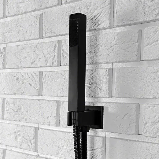 Душова система Rea Sonic black чорний REA-P0369, Чорний матовий - фото 3