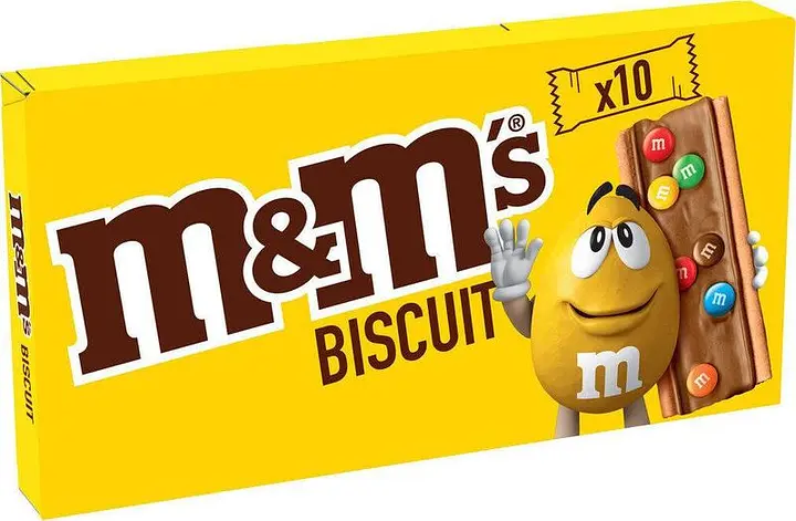 Печиво M&M's Biscuit з шоколадом та драже 19.8 г × 10 шт.