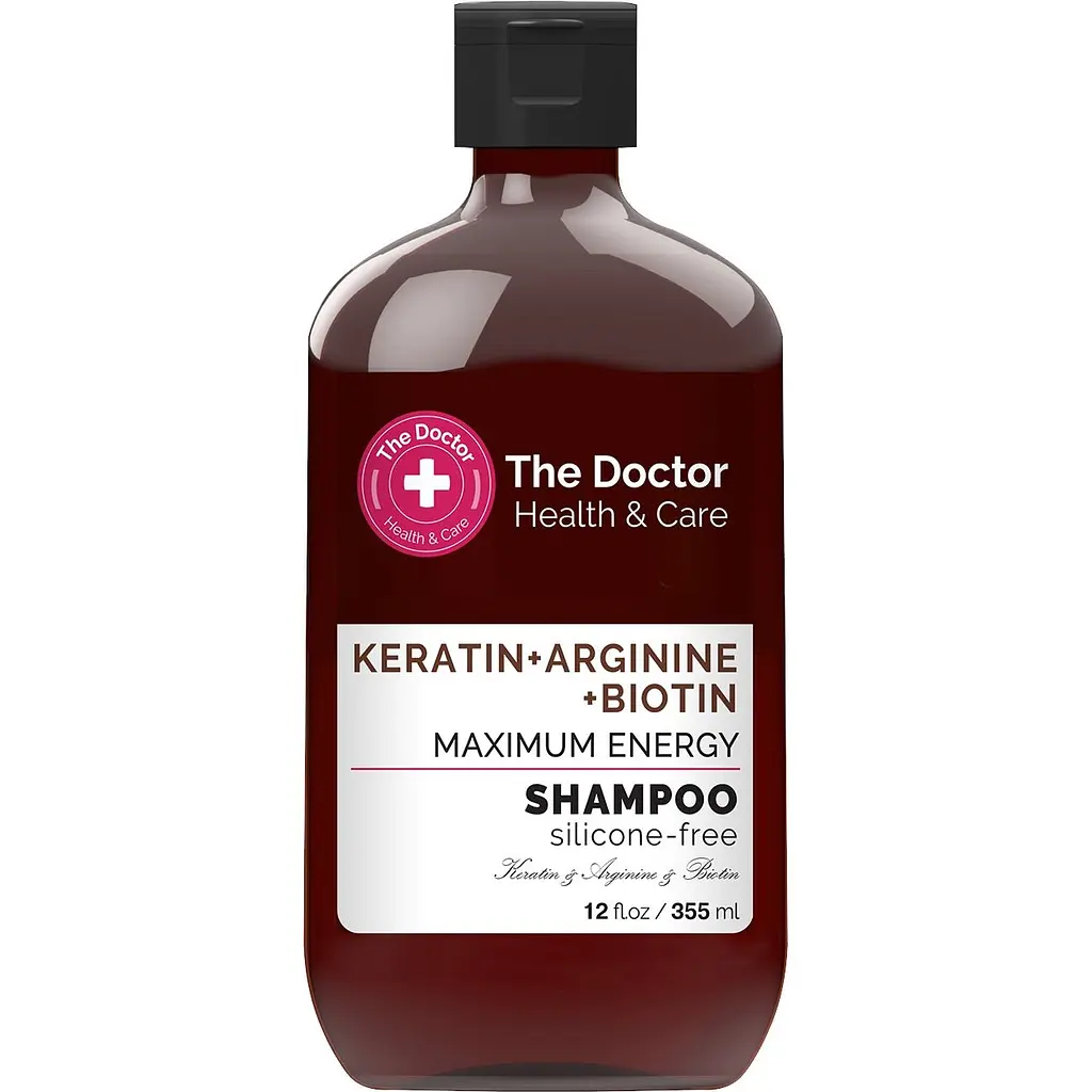 Шампунь The Doctor Health & Care Keratin + Arginine + Biotin Maximum Energy Shampoo 355 мл - фото 1