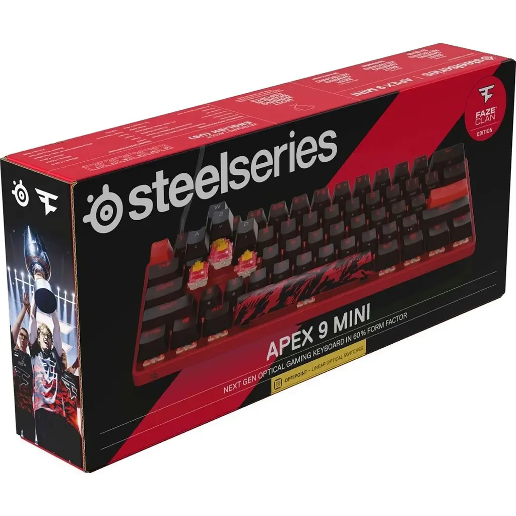 Клавіатура SteelSeries Apex 9 Mini FaZe Clan Edition (64853) [135291] - фото 5