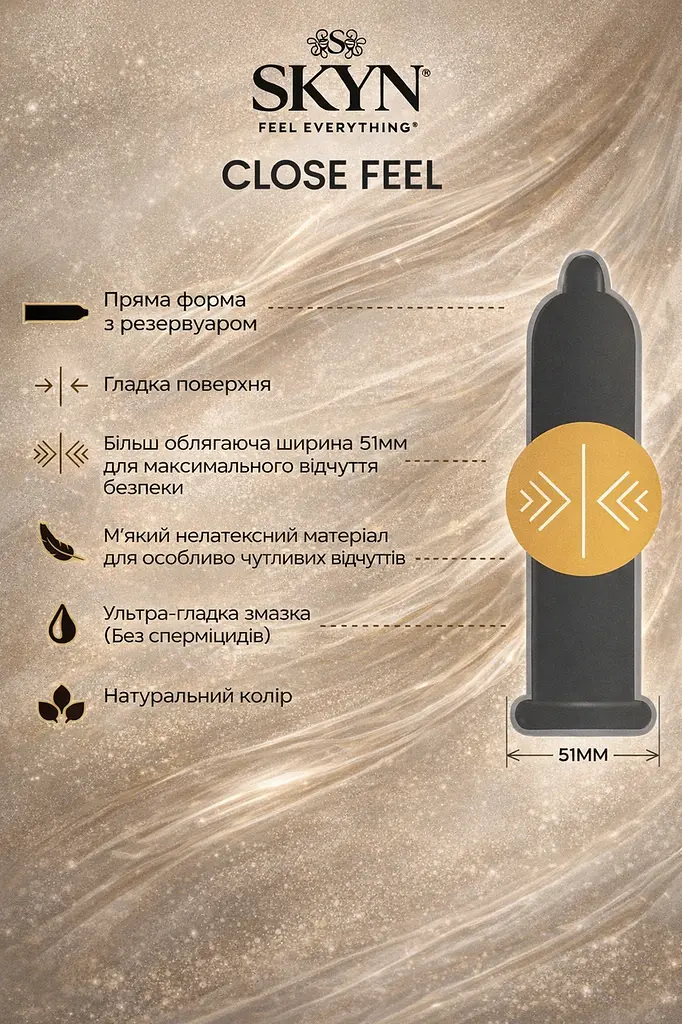 Презервативи SKYN Close Feel 20 шт — безлатексні з щільною посадкою, максимум контакту - фото 2