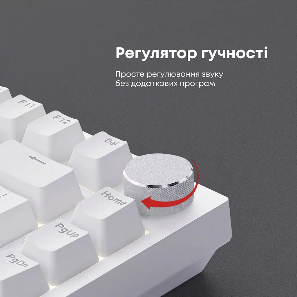 Клавіатура Ajazz AK820 Red Switch White (AK820-R-W) [163666] - фото 16