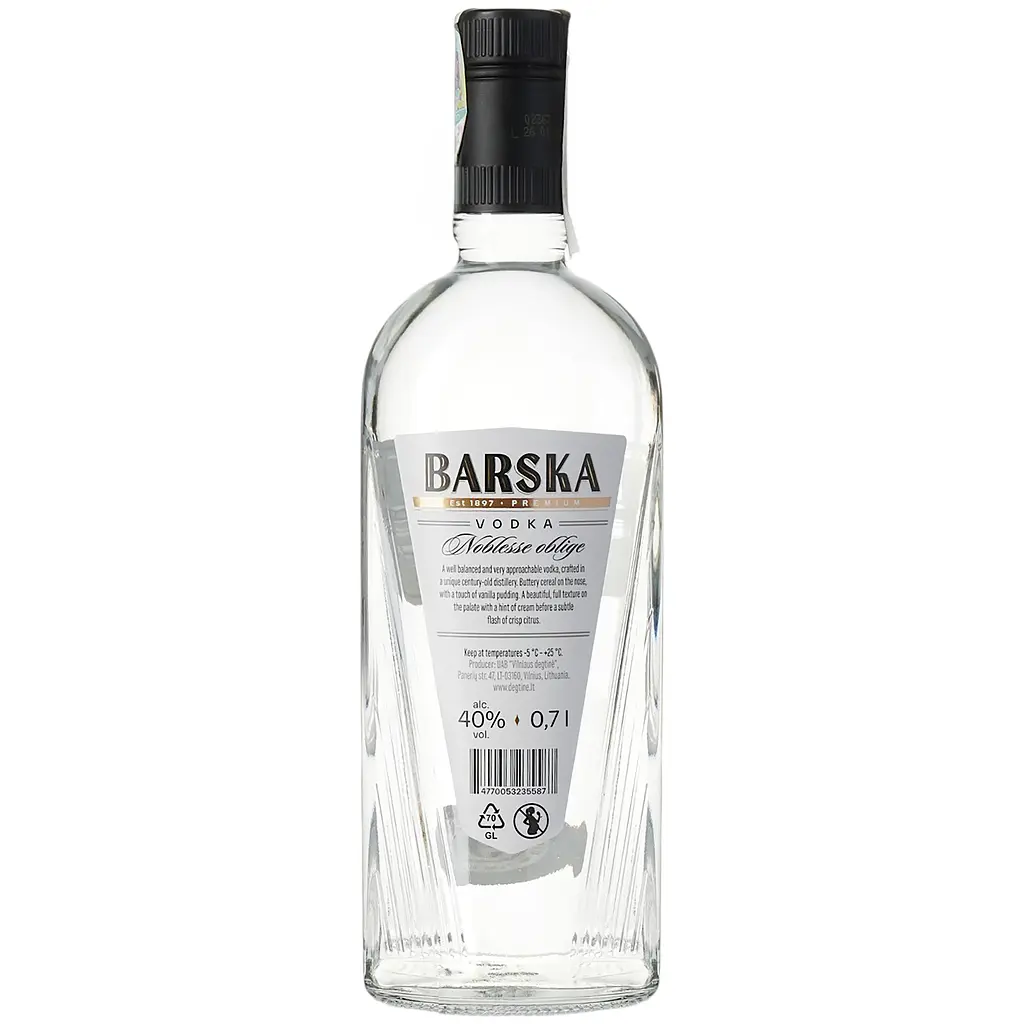 Горілка Barska Premium 40% 0.7 л (4770053235587) - фото 3