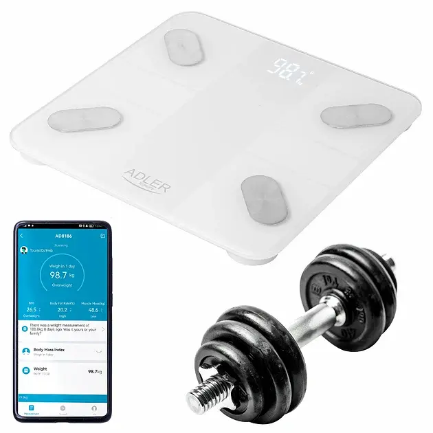 Ваги скляні Adler AD 8186 Smart Body Analyzer - фото 7