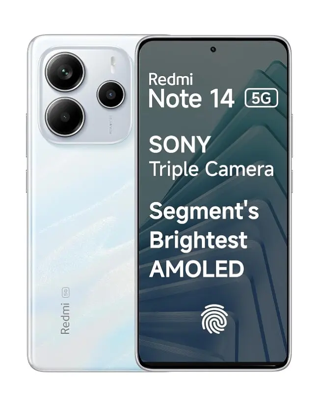 Смартфон Xiaomi Redmi Note 14 5G 8/128GB Adapter (No NFC) white - фото 3