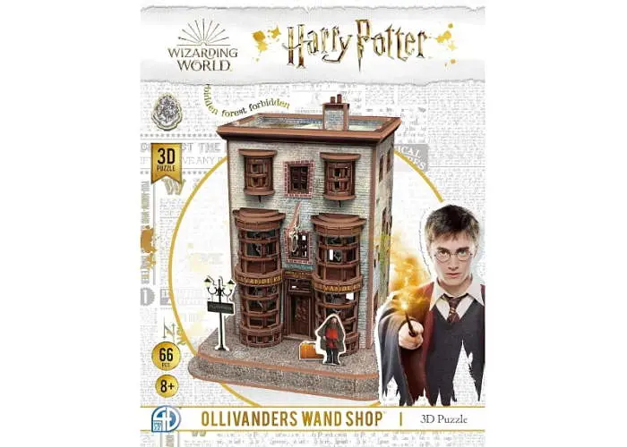 Пазл 4D Puzz 3D Магазин волшебных палочек Оливандер Гарри Поттер Ollivander Wand Shop Set 3D puzzle 66 эл. (4dpuz004) - фото 2