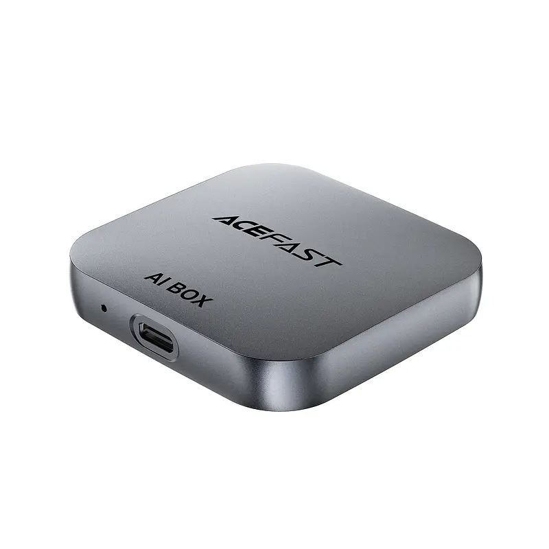 Адаптер ACEFAST QC2 AI Box CarPlay wireless adapter for car Metal Gray (6974316285830) - фото 4