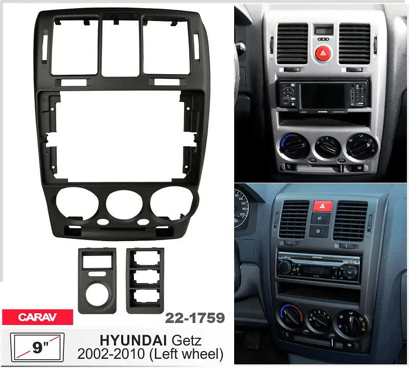 Перехідна рамка Hyundai Getz Carav 22-1759 - фото 7
