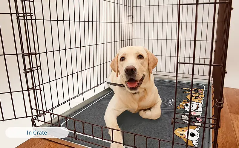 Літня охолодна підстилка для собак Derby Ice Silk Summer Pet Cooling Mat Dogs Smile 50х70 см - фото 6
