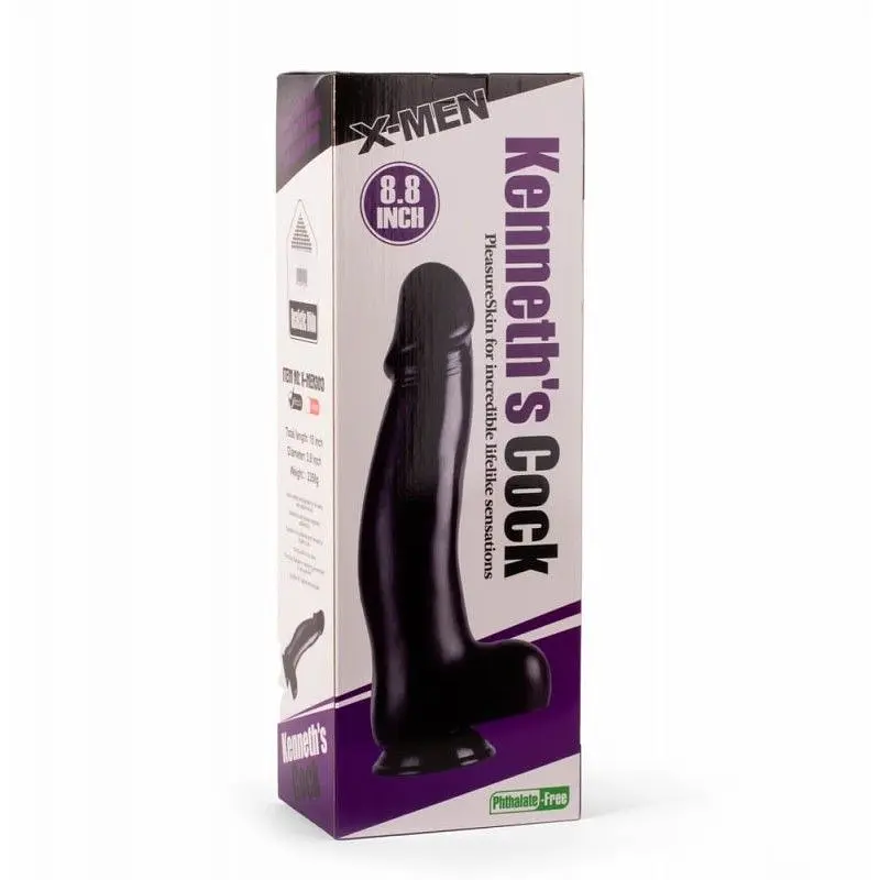 Фаломітатор Kenneth's Cock, 38 см (чорний) - фото 6