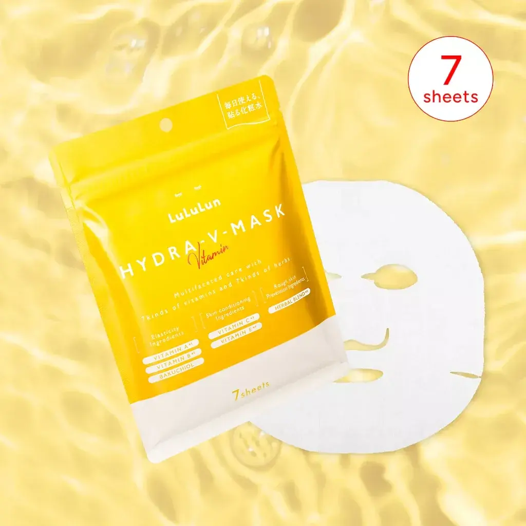 LULULUN Face Mask Hydra V інтенсивна зволожуюча маска з вітамінами та травами, 7 шт - фото 3